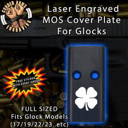 Lucky Clover Lasered Engraved MOS Cover Plate