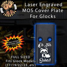 Oh Fox's Sake Lasered Engraved MOS Cover Plate