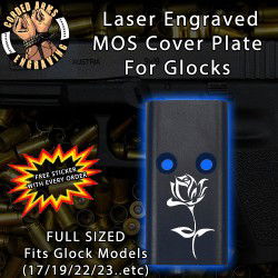 Rose 2 Lasered Engraved MOS Cover Plate