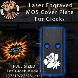 Rose Lasered Engraved MOS Cover Plate
