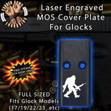 Tactical Big Foot Lasered Engraved MOS Cover Plate