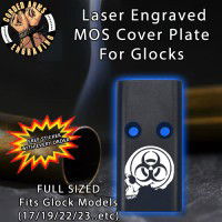Biohazard Skull Lasered Engraved MOS Cover Plate