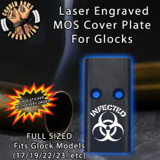 Biohazard Infected Lasered Engraved MOS Cover Plate