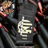 Punisher Flag 2 Engraved Windowed Pmag