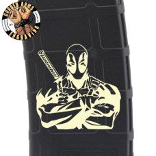Deadpool Close-up Laser Pmag Laser Engraved Custom Pmag