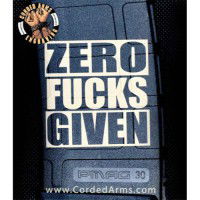 Zero Fucks Given Laser Engraved Custom Pmag