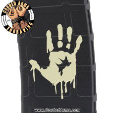 Bloody Hand Laser Engraved Custom Pmag