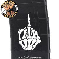 FU Skeleton Hand Laser Engraved Custom Pmag