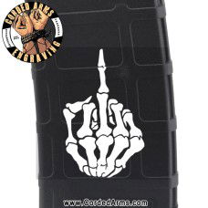 FU Skeleton Hand Laser Engraved Custom Pmag