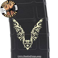 Tribal Bat Engraved Custom Pmag