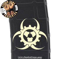 Biohazard Punk Gears Laser Pmag Laser Engraved Custom Pmag