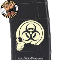 Biohazard Skull Laser Pmag Laser Engraved Custom Pmag