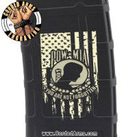 POW/MIA Flag Laser Engraved Custom Pmag
