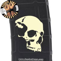 Sideview Skull Laser Engraved Custom Pmag