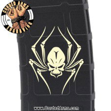 Spider Skull Laser Engraved Custom Pmag