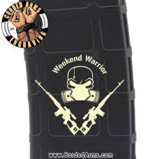 Weekend Warrior Laser Engraved Custom Pmag