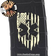 EMS Flag Laser Engraved Custom Pmag