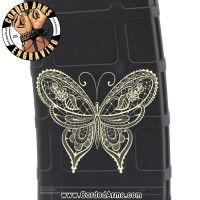 Butterfly 1 Laser Engraved Custom Pmag