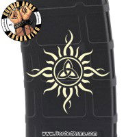 Celtic Sun  Laser Engraved Custom Pmag