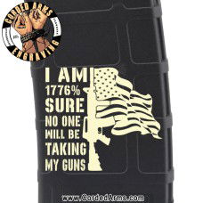 1776 % Sure Laser Engraved Custom Pmag