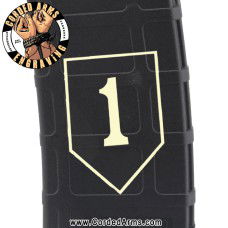 1st Infantry Division Laser Engraved Custom Pmag