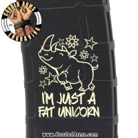Fat Unicorn Laser Engraved Custom Pmag