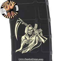 AR Grim Reaper  Laser Engraved Custom Pmag