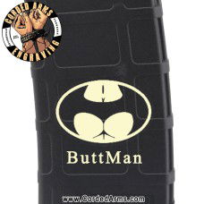 ButtMan Laser Pmag Laser Engraved Custom Pmag