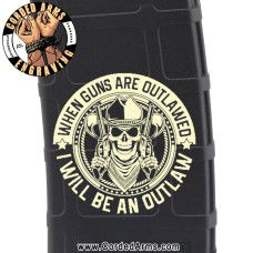 Outlaws Laser Pmag Laser Engraved Custom Pmag