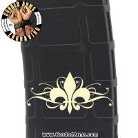 Fleur-de-lis Laser Pmag Laser Engraved Custom Pmag