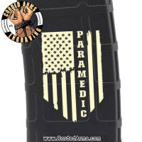 Paramedic Flag Laser Engraved Custom Pmag