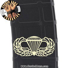 Parachutist Badge "Jump Wings" Laser Engraved Custom Pmag