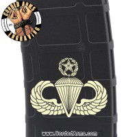 Master Parachutist Badge Laser Engraved Custom Pmag