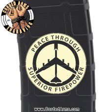 Peace Bomber B52 Laser Engraved Custom Pmag