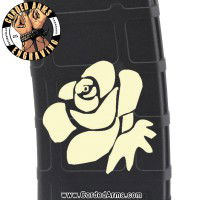 Rose Laser Engraved Custom Pmag