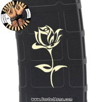 Rose 2 Laser Engraved Custom Pmag