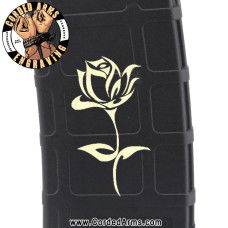 Rose 2 Laser Engraved Custom Pmag