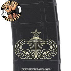 Senior Parachutist Laser Engraved Custom Pmag