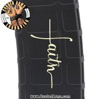 Faith Cross Laser Engraved Custom Pmag