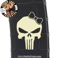 Punisher Girl Laser Engraved Custom Pmag