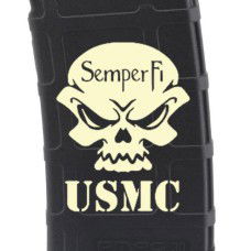 Marines Semper Fi Skull Laser Engraved Custom Pmag