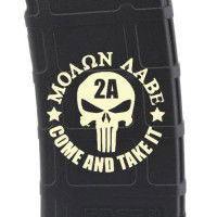 Molon Labe 2A Punisher Laser Engraved Custom Pmag