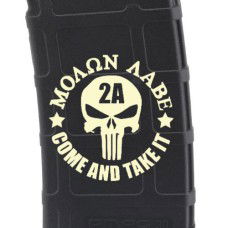 Molon Labe 2A Punisher Laser Engraved Custom Pmag