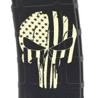 Punisher Flag  Laser Engraved Custom Pmag