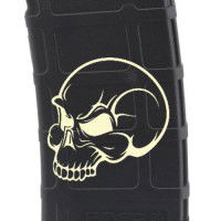 Evil Skull Laser Engraved Custom Pmag