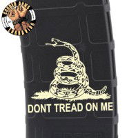 Gadsden Flag Don't Tread on Me Laser Pmag Laser Engraved Custom Pmag