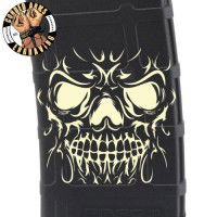 SkullFace Laser Pmag Laser Engraved Custom Pmag