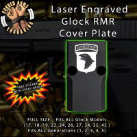 Army Airborne 101st Engraved RMR Cover Plate 