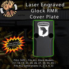 Army Airborne 101st Engraved RMR Cover Plate 