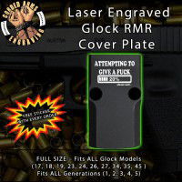 Attempting To Give A Fuck Engraved RMR Cover Plate 